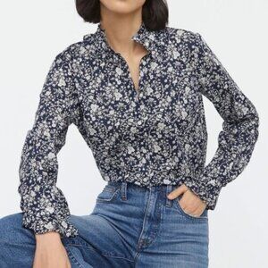 J. Crew Liberty Fabrics Classic Fit Boy Shirt in Summer Bloom Size XS